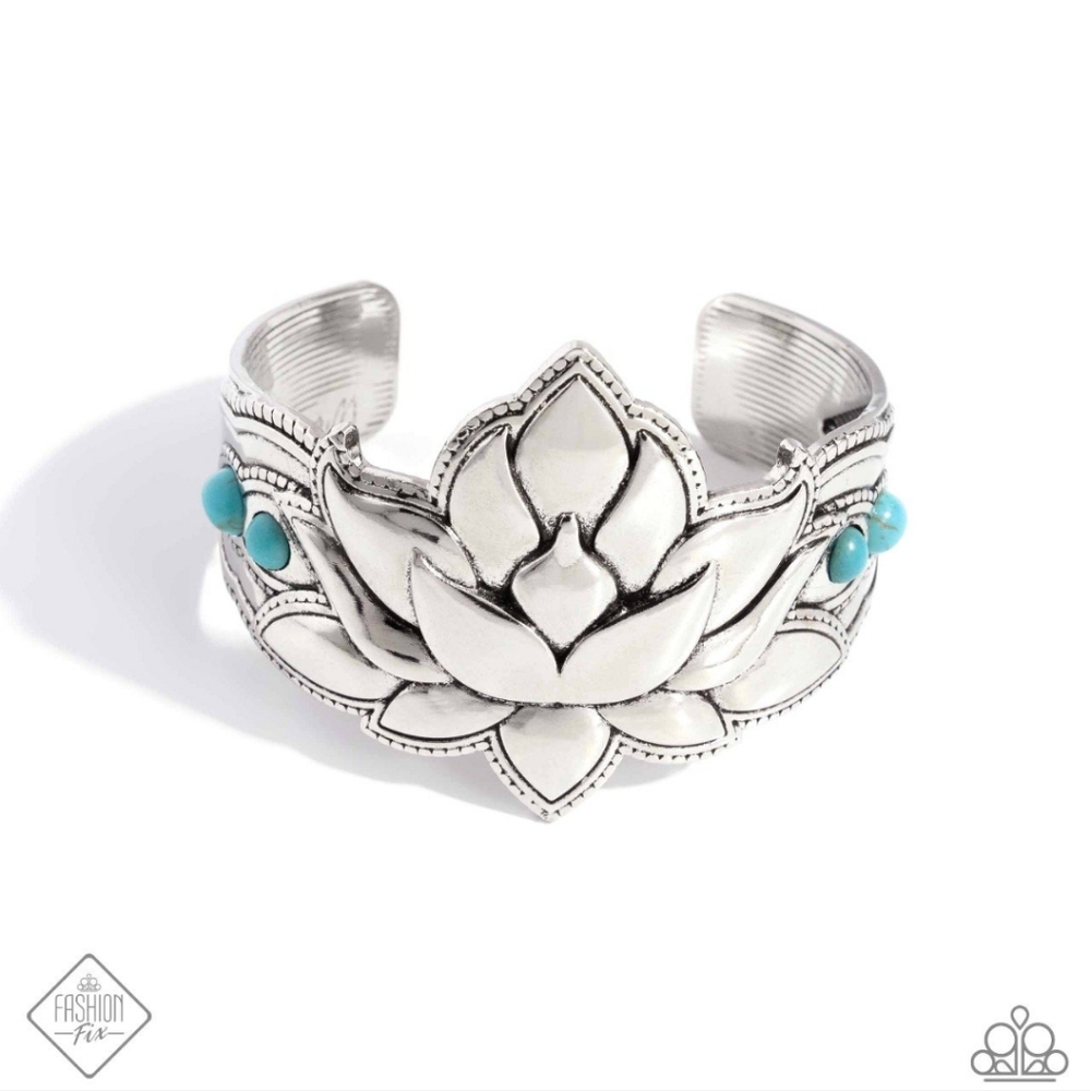 Desert Drill Blue Cuff Bracelet Western Fashion Jewelry